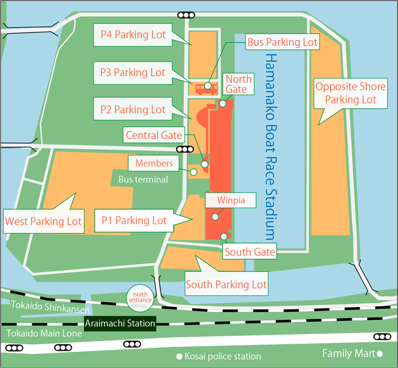 ボートレース浜名湖ACCESS MAP