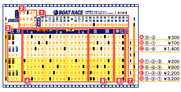 How to fill out the OMR (Optical Mark Recognition) betting card